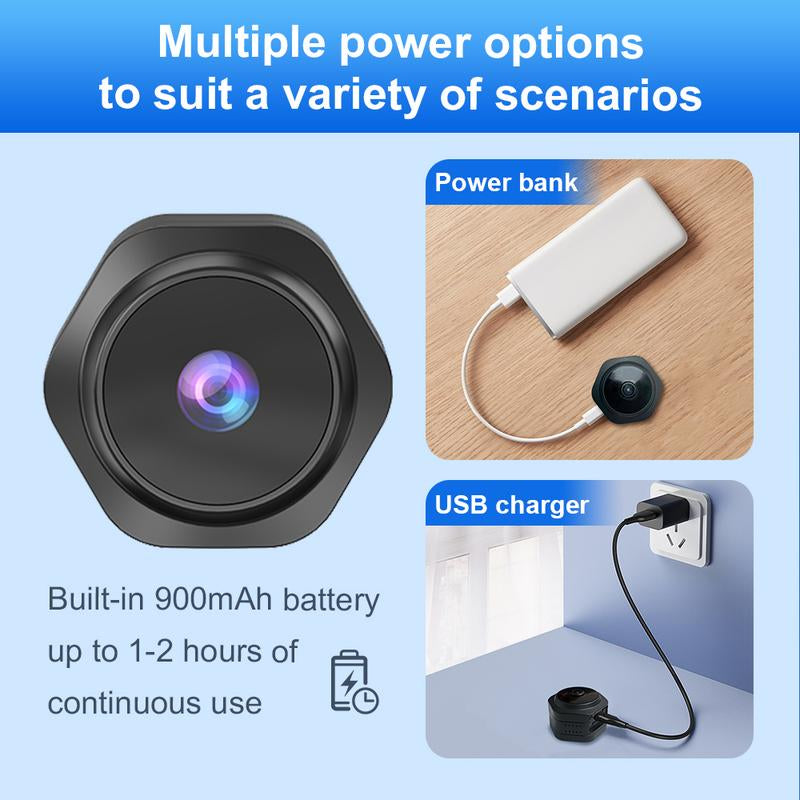 [Flycloud] F0 Mini Wifi Home Security Camera Mini Camera – 1080P, Night Vision, App Alerts for Baby & Pet