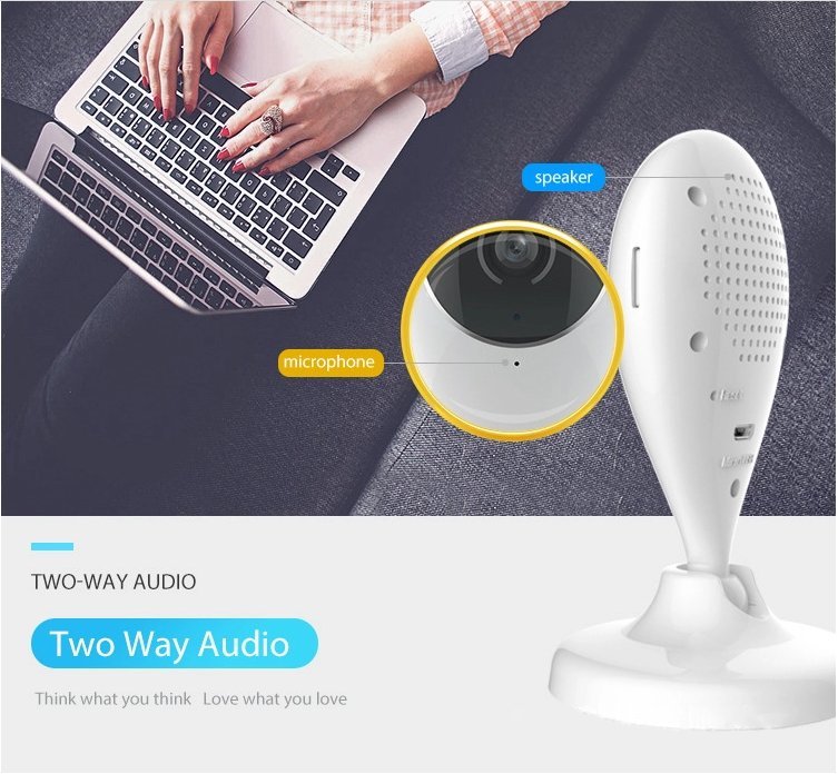 1080P HD Wireless Security Camera - WiFi Indoor Camera with Night Vision