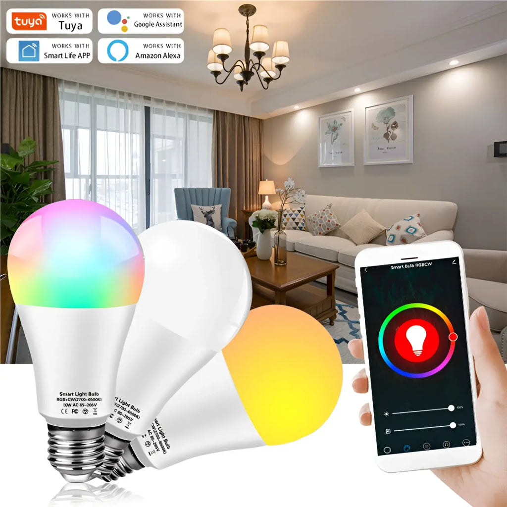 Tuya Smart LED Bulb RGB WiFi Light for Home & Office